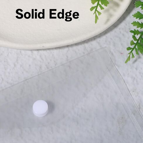 10 Pack Plastic Envelopes With Snap Closure 3 x 5 In Envelopes Stamp and Die Storage Pockets Coupon Receipt Storage Holder Waterproof Sticker Organizer Photo Storages Folders in Saudi Arabia