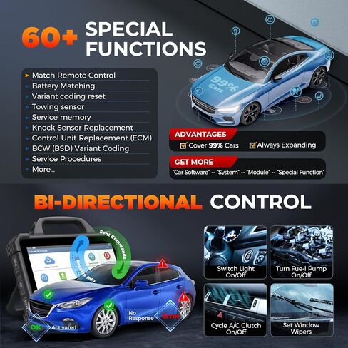 Launch X431 PADVII Elite, 2026 Full Function Diagnostic Scanner, J2534 J2534 Protocol, HD Trucks, EVs, Topology Map, 60+Service,Online Coding, Bidirectional Scan Tool, in Saudi Arabia