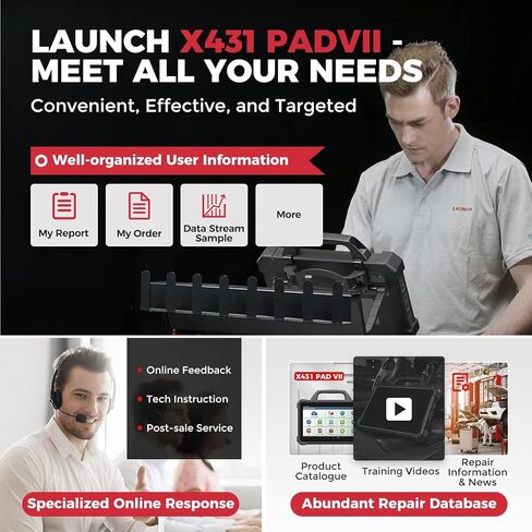 Launch X431 PADVII Elite, 2026 Full Function Diagnostic Scanner, J2534 J2534 Protocol, HD Trucks, EVs, Topology Map, 60+Service,Online Coding, Bidirectional Scan Tool, in Saudi Arabia