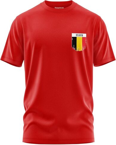 Belgium Shirt for Men, Unisex Casual Athleticwear Tshirt, Sports Shortsleeve Tee in Saudi Arabia