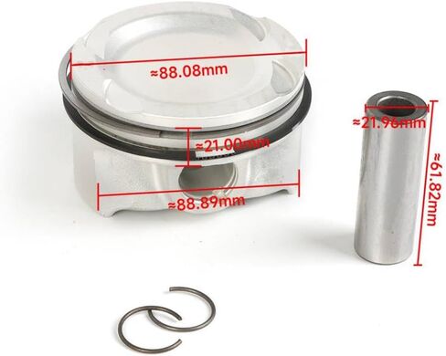 8 قطعة STD Φ89mm محرك المكبس خواتم المعصم دبوس عدة 11257556955 11257598207 Φ22mm متوافق مع M5 M6 X5 X6 M E70 F10 S63B44 4.4T in Kuwait