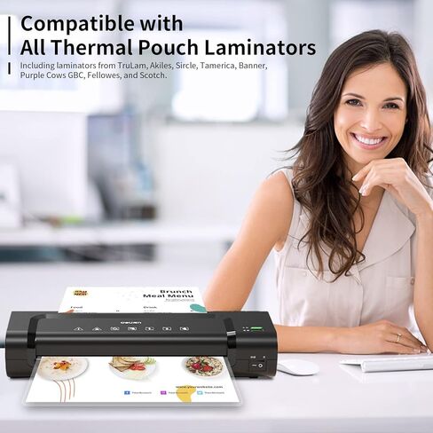 5 مل من أوراق التصفيح الحرارية، 3 مل 9 × 11.5 بوصة أكياس تغليف شفافة تحمل 8.5 × 11 بوصة من ورق البلاستيك التصفيح لآلة التغليف in Kuwait