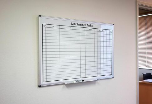 Maintenance Tasks Whiteboard 36"x 24" in Kuwait