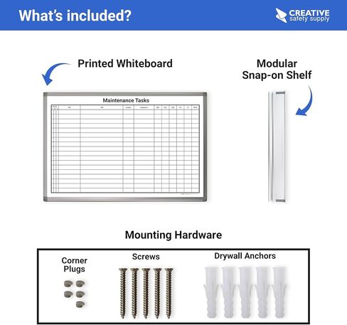 Maintenance Tasks Whiteboard 36"x 24" in Kuwait