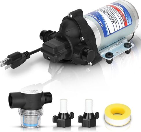 Automatic-Demand Diaphragm Pump 2088-343-135, 12VDC, 3.0 GPM With Viton Valves, 45 PSI Demand Switch, 2088-343-435 Santoprene Diaphragm, Self-Priming, MAX 10 AMPS, 1/2"-14 NPSM Port in Saudi Arabia