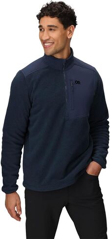 Outdoor Research Men's OR Polartec 200 Half Zip | Breathable Fleece 1/2 Zip for Hiking, UPF 50+, Midweight in Saudi Arabia
