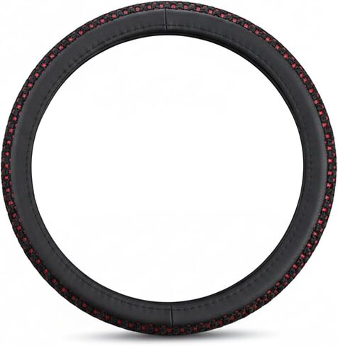 غطاء عجلة القيادة مقاس 18 بوصة، غطاء عجلة سيارة جلدي مع مقبض مانع للانزلاق مريح ومسامي للرجال والنساء in Kuwait