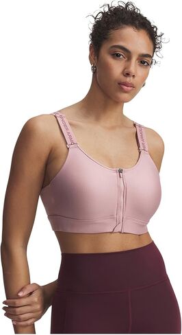 حمالة صدر رياضية نسائية من Under Armour Infinity High Impact Zip، (001) أسود / / أبيض، متوسط ​​D-DD in Saudi Arabia