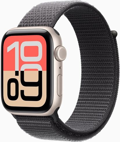 Apple Watch SE 3 [GPS + Cellular, 40mm] Midnight Aluminum Case with Black Sport Band, S/M (Renewed) in Saudi Arabia