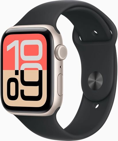 Apple Watch SE 3 [GPS + Cellular, 40mm] Midnight Aluminum Case with Black Sport Band, S/M (Renewed) in Saudi Arabia