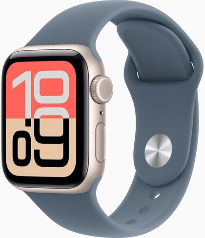 Apple Watch SE 3 [GPS + Cellular, 40mm] Midnight Aluminum Case with Black Sport Band, S/M (Renewed) in Saudi Arabia