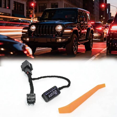 مزيل إيقاف التشغيل التلقائي من GrandEast لسيارة Jeep Wrangler JL JLU 2018-2026 & Gladiator JT 2020-2026 - التوصيل والتشغيل، سهل التركيب، يعطل الإيقاف/البدء التلقائي بشكل دائم (ليس لـ 4XE) in Kuwait