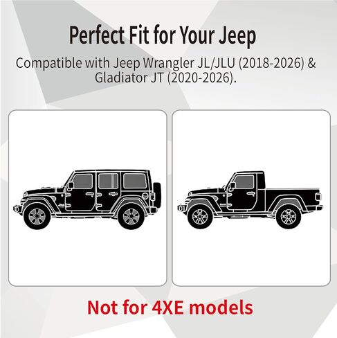 مزيل إيقاف التشغيل التلقائي من GrandEast لسيارة Jeep Wrangler JL JLU 2018-2026 & Gladiator JT 2020-2026 - التوصيل والتشغيل، سهل التركيب، يعطل الإيقاف/البدء التلقائي بشكل دائم (ليس لـ 4XE) in Kuwait