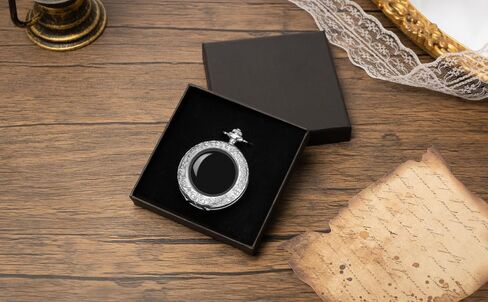 مرآة سبج للعرافة والسحر والتأمل وهدايا الساحرة، ديكور Cthulhu زهرة فضية عتيقة in Kuwait