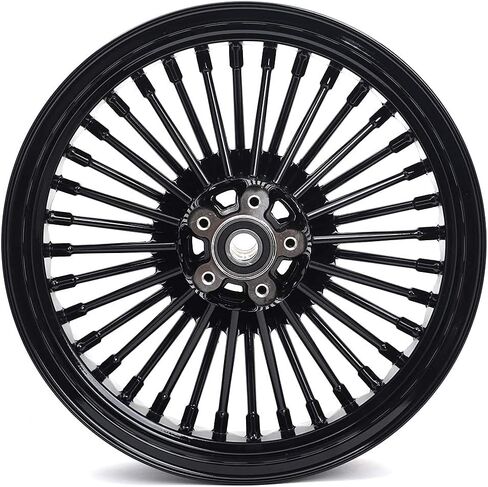 TOFR 16 "x 3.5" إطارات العجلات الخلفية الأمامية باللون الأسود اللامع 36 فات كينغ المتحدث لايحتاج لـ Harley Sportster X48 Forty-Eight XL1200X 2010-2020 2011 2012 2013 2014 2015 2016 2017 2018 2019 in Saudi Arabia