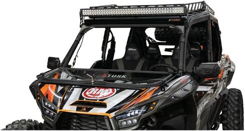 TUSK UTV Folding Glass Windshield with Windshield Wiper for Kawasaki Teryx KRX 1000 2020-2024 in Saudi Arabia