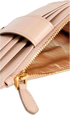Prada Wallet For Women -Womens Vitello Move Cipria Beige Leather Zip Top Card Wallet 1MC026 - Women Wallet - Womens Wallet Designer in Saudi Arabia
