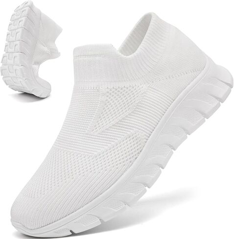 Womens Tennis Shoes Sneakers Slip on Walking Running Gym Non Slip Work Athletic Lightweight Workout Breathable Casual Shoes in Saudi Arabia