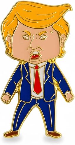 سعيد ترامب دبوس، Trumps الوجه المينا التلبيب شعار التلبيب سبيكة زر دبابيس لحقيبة الظهر قبعة أكياس سترة معطف شارة بيان هدية مجوهرات in Kuwait