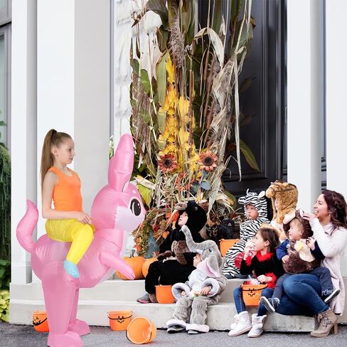 زي ثعلب قابل للنفخ من M MH ZONE للأطفال أثناء الركوب على بدلة تنكرية مضحكة للهالوين in Kuwait