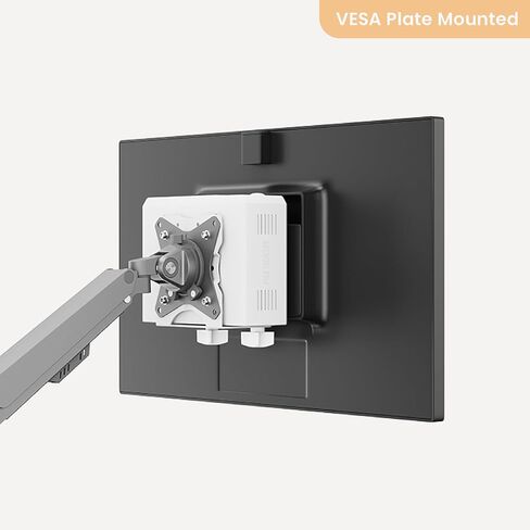 Mount Plus MED01 Medical Monitor and Keyboard Wall Mount For 17" to 32" Display with Height Adjustable Standing Keyboard Tray And Mouse Pad | Scanner Holder | Mini CPU Mount in Saudi Arabia