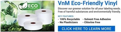 شريط فينيل صديق للبيئة VNMWT-3508 مقاس 2 بوصة - VnM4-150' Roll 1 بوصة - أبيض in Kuwait