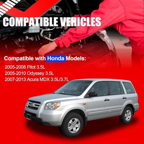 SMMS 21-5442 Power Steering Pump with Pulley for Honda Pilot Odyssey for Acura MDX 2005-2013, 3.5L 3.7L, Assist Pump Assembly Replaces OE 56110RGL305, 56110RGLA01 in Saudi Arabia