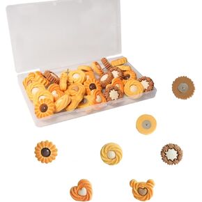 30 PCS Cookie Pins Biscuit Push Pin Food Pins Cute Food Themed Applicable to Office School Bulletin Board Corkboard Securing Notes Photos and Papers in Saudi Arabia