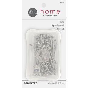 Dritz Home 2 بوصة T-Pins، عدد 100، فولاذ مطلي بالنيكل in Kuwait