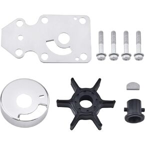 BDFHYK 18-3433 Water Pump Impeller Repair Kit for Yamaha 9.9 hp 15 hp 1996-2019 2,4 stroke 2 cylinders,Replaces 63V-W0078-01-00, 18-3433 in Saudi Arabia