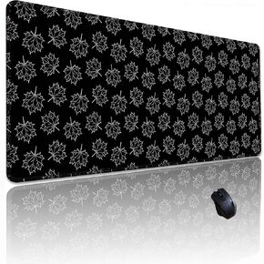 Kanagawa Wave Surfing Mouse Pad, Large Japanese Anime Pattern Desk Mat with Sewn Edges Microwoven Fabric, Easy to Clean, Suitable for Laptop Gaming (31.511.8in) in Saudi Arabia