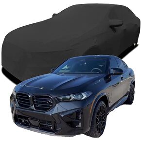 Car Cover for BMW X6M Competition 2022 2023 2024 2025, Outdoor Car Covers Dustproof Scratch Proof UV Resistant All Weather Protection,Black in Saudi Arabia