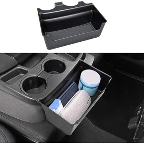 صندوق تعليق حامل الأكواب الأمامي لمقعد القفز متوافق مع 2019-2025 Chevy Silverado/GMC Sierra 1500 و2020-2025 Chevy Silverado/Sierra 2500HD 3500HD ملحقات منظم التخزين (مقعد القفز فقط) in Kuwait