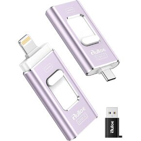 Gulloe 64GB Dual Interface Flash Drive for Phone Storage Photos Videos, Portable Memory Stick - No App Required, Compatible with iPhone 17/16/15/14/13/12/11, iPad, Android & PC (Dark Orange) in Saudi Arabia