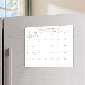 2026 التقويم المغناطيسي للثلاجة، 8 × 10 بوصة التقويم الشهري للثلاجة، تقويم المطبخ مع شريط مغناطيسي ناعم وشريط معلق in Kuwait