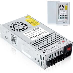 مصدر طاقة تحويل تيار مستمر 24 فولت 25 أمبير 600 وات، محولات عالمية AC110V/220 فولت (SMPS)، منفذ إخراج مطور مع سلك طاقة، مصدر طاقة 24 فولت للطابعة ثلاثية الأبعاد، نظام أمان كاميرا CCTV in Kuwait