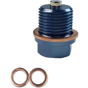 M12 x 1.25 قابس تصريف الزيت المغناطيسي من الألومنيوم مع 3 قطع غيار لغسالة النحاس الناعمة، مناسبة لتويوتا ولكزس ونيسان وإنفينيتي. (M12x1.25P) in Kuwait