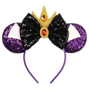 Shiny Mouse Ears Headband Hot Chicken Ears with Sparkly Bow Hawaii Headwear Decoration Hair Accessories for Birthday Party Theme Park in Kuwait