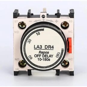 LA3DR0 مرحل تأخير الوقت الصناعي، كتلة اتصال تأخير إيقاف التشغيل 1NO+1NC، وحدة التحكم المساعدة لموصل التيار المتردد للحالة الصلبة، موديل LA3DR0، أبيض وأسود (LA2DT0) in Kuwait