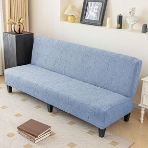 غطاء فوتون من الجاكار غطاء أريكة فوتون قابل للتمدد بدون ذراع مع أغطية حماية للأثاث لسرير الأريكة السميكة وقابلة للغسل في الغسالة (M، رمادي فاتح) in Kuwait