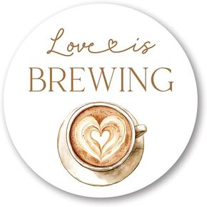 Love is Brewing Stickers - Set of 40 in Kuwait