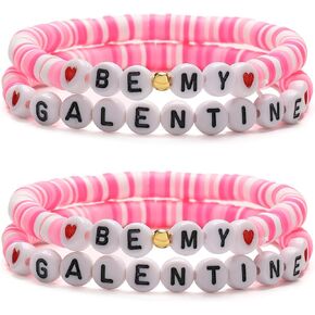 Galentine Day Bracelets Valentines Day Friendship Bracelets Galentine's Day Bracelet Gift Jewelry for Women Bestie Friends in Saudi Arabia