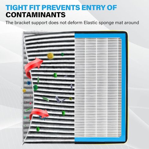 استبدال فلتر هواء المقصورة HEPA CF11182 متوافق مع Acura ADX، Integra، MDX، RDX، TLX؛ Honda Accord، Civic، Clarity، CR-V، CR-Z، FIT، HR-V، Insight، Odyssey، Pilot in Kuwait