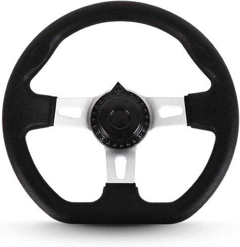 Off-Road Kart Steering Wheel, 270mm 3 Spokes Quick Release Vehicle PU Foam Interior Strong Iron Steering Wheel With Holes For Go Kart Replacement in Kuwait