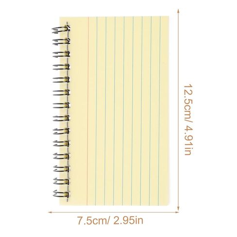 Lurrose 3Pcs Colorful Index Cards Notebooks 4.9X3 Inch Small Spiral Notepads with Horizontal Lines and Colored Tabs Portable Mini Notebooks for Study Office and Daily Writing in Saudi Arabia