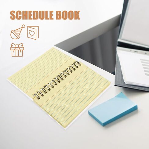 Lurrose 3Pcs Colorful Index Cards Notebooks 4.9X3 Inch Small Spiral Notepads with Horizontal Lines and Colored Tabs Portable Mini Notebooks for Study Office and Daily Writing in Saudi Arabia