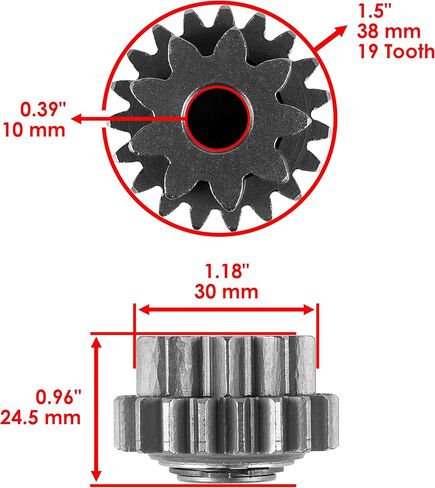 Caltric Starter and Starter Clutch and Driven Gear Set Compatible With Honda TRX450ER 2006-2014 in Saudi Arabia