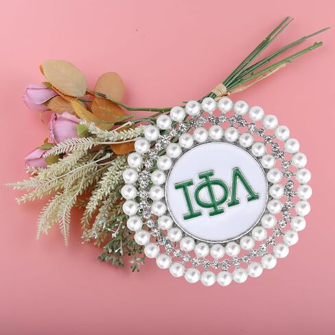 WSNANG نادي نسائي هدايا للنساء أدرجت الأخضر والأبيض التصويت بروش دبوس IOTAPL سيدة الأعمال نادي نسائي هدايا in Saudi Arabia