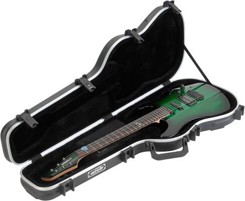 SKB Cases Molded Hardshell Case with Plush Foam Interior, TSA Latch, and Over-Molded Handle for Fender Jaguar or Fender Jazzmaster Guitar in Saudi Arabia