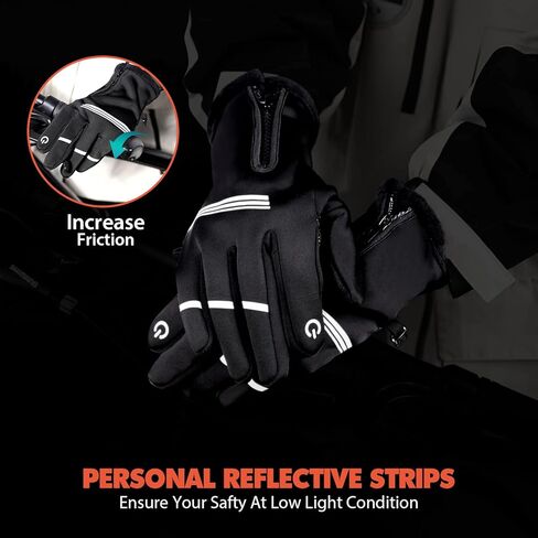 Hikenture Winter Cycling Gloves XL and 2 Pack Black Skull Cap Helmet Liner for Men & Women in Saudi Arabia